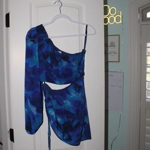 Calista Mini Dress in Blue